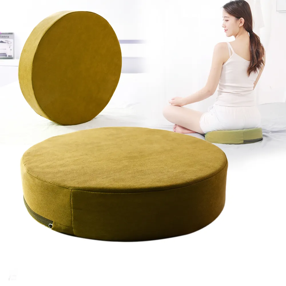 Cojín de espuma para asiento de sofá, cojín redondo de espuma de 34x34x8cm para meditación y Yoga, entrega rápida, 2022