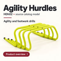 Haies d'agilité pour salles de sport commerciales et studios d'entraînement, équipement de fitness pour exercices de marche et de franchissement d'obstacles