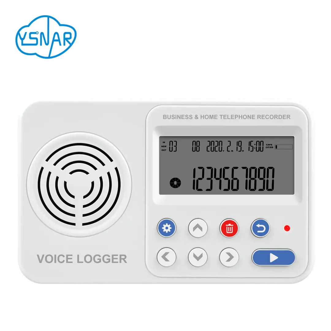 1CH Sprach aufzeichnung gerät DAR-5001B Stand Alone Voice Logger/Telefon rekorder mit Anruf beantworter und Anruf ansage