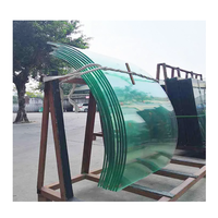 Verre trempé transparent incurvé 3mm-12mm, verre de sécurité transparent pour une utilisation polyvalente dans le bâtiment et la décoration, avec un design moderne