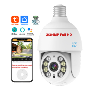 1080P 3MP 4MP lumière CCTV extérieur sans fil WiFi iCSee Tuya <span class=keywords><strong>ampoule</strong></span> de Surveillance intelligente PTZ caméra <span class=keywords><strong>ampoule</strong></span> 360 Wifi caméra de sécurité <span class=keywords><strong>ampoule</strong></span> - Product Image 1