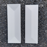 Carreaux muraux décoratifs d'art de ciment concaves et convexes en relief 3d modernes en forme de pyramide classique pour l'intérieur et l'extérieur
