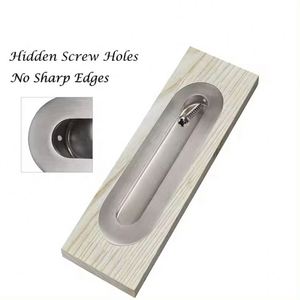 Manija Empotrada Oculta Plateada de Lujo WEKIS para Puerta Corredera, Estilo Moderno, para Gabinetes de Cocina - Product Image 1