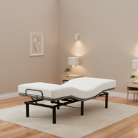 Base de lit électrique intelligente réglable OEM ODM avec moteur silencieux allemand, contrôle multi-modes, écologique, pliable, pour chambre d'hôtel, certifiée CE