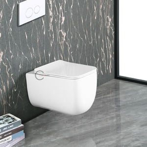 Inodoro de Lujo Blanco Redondo de Nuevo Diseño 2025, Suspendido en la Pared, para Baño de Casa de Campo, Villa o Apartamento - Product Image 3
