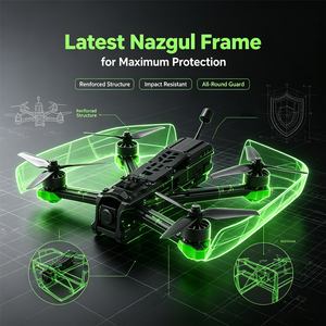F5 FPV Amélioré O4 avec Effet d'Éclairage Quad Flexible et Puissant, RC FPV avec Protections Vertes et Deux Antennes - Product Image 5