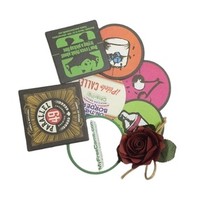 โลโก้ที่กําหนดเองเสื่อปูโต๊ะและมอนสเตอร์ตีคออสเตอร์ถ้วยชาเสื่องานแต่งงานที่รองแก้วสําหรับแก้วไวน์ที่รองแก้ว <span class=keywords><strong>promare</strong></span> - Product Image 2