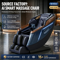Silla de Masaje Corporal Completo 3D de 135 cm con Tecnología SL Track, Gravedad Cero, Ahorro de Espacio, Masajeador de Pies Shiatsu