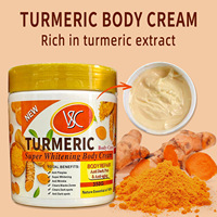 Crème Nourrissante et Hydratante Corps et Visage au Curcuma Anti-Taches, Lotion, Beurre, Collagène et Œuf pour le Visage