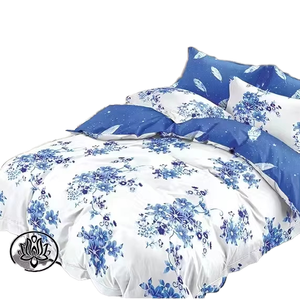 Juego de Sábanas con Estampado de Plantas de 4 Piezas, Estilo de Lujo Ligero, Material de Poliéster/Algodón, Buena Calidad, Gran Venta en África - Product Image 1