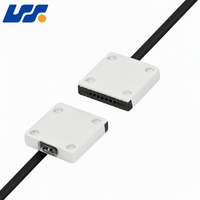 Sonda de fibra óptica plana de precisión para detección de piezas pequeñas y micro, sensor de reflexión difusa de haz pasante para tornillos