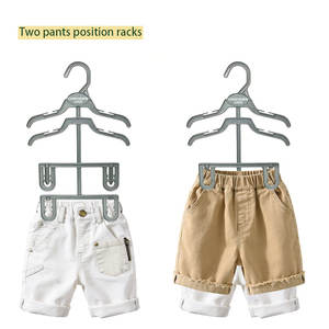 מתלה רב-שכבתי לחיסכון במקום לילדים בסיטונאות |   מתלה בגדים דו-קומתי ישירות מהמפעל לבוטיקים של בגדי ילדים - Product Image 6