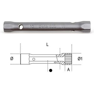 Beta 935 chiave regolabile a doppia presa Set 8-9mm metrica coppia cromata finitura per uso industriale scatola personalizzabile - Product Image 2