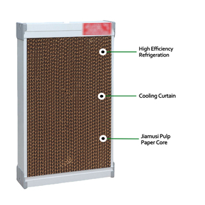 Panneaux de refroidissement par évaporation 7090 pour poulailler, évaporateur pour poulets de chair, cadre galvanisé, fournisseurs d'évaporateurs - Product Image 1