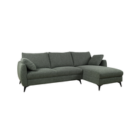 Canapé d'angle en tissu en promotion, couleur au choix, design moderne et luxueux, confortable et doux pour le salon