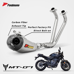 Sistema de escape completo Forsound Factory con silenciador de salida inferior y tubo de escape para motocicleta MT-07, <span class=keywords><strong>precio</strong></span> mayorista - Product Image 4