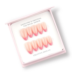 <span class=keywords><strong>Uñas</strong></span> Francesas Rosas Elegantes y Suaves, <span class=keywords><strong>Uñas</strong></span> Postizas Adecuadas para Chicas con un Estilo Fresco y Lindo, <span class=keywords><strong>Uñas</strong></span> Acrílicas de Alta Calidad, Juego de 30 Piezas - Product Image 1