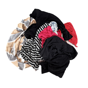 工業用掃除用ウエス 25kg梱包 ベール入り 古着Tシャツ色ウエス 綿ウエス 繊維廃棄物清掃用 - Product Image 2