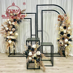 Fondos de escenario de arco de metal con decoración de fiesta nueva personalizada al por mayor para eventos de boda - Product Image 1