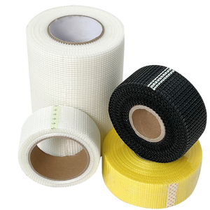 Ruban <span class=keywords><strong>de</strong></span> treillis en fibre <span class=keywords><strong>de</strong></span> verre auto-adhésif jaune 4x4mm 75gsm certifié CE avec service <span class=keywords><strong>de</strong></span> découpe - Product Image 1