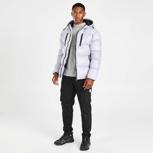 Custom Logo Outdoor Lightweight Warm Men Hooded Winter <b>Bubble</b> Puff Down <b>Coat</b> Puffer Jackets With Hood - Product Image 1