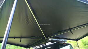 Auvent latéral de voiture autoportant à 270 degrés, structure en aluminium robuste et imperméable de 2,2 m, éclairage LED, <span class=keywords><strong>toit</strong></span> de véhicule - Product Image 5