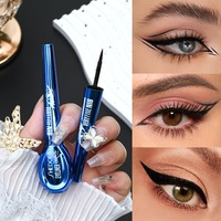 Eyeliner liquide noir imperméable et résistant à la transpiration, soyeux et non tachant, à séchage rapide, pour un look noir intense et durable