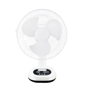 Grill Solar Fans Rechargeable Electric Fan AC/DC Operation Metal Blades Rechargeable Home 12 Inches 3 Table Plastic Mechanical