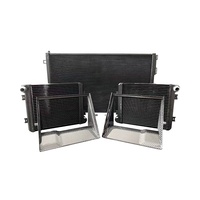 Grand radiateur et petits radiateurs CNC à refroidissement personnalisé avec guide d'air en fibre de carbone pour Benz C63 W205
