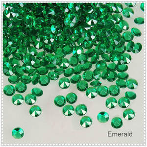 ลูกปัดอะคริลิคประกายเพชรสีกาแฟสีน้ำตาลประกายสำหรับตกแต่งโต๊ะงานแต่งงาน - Product Image 2