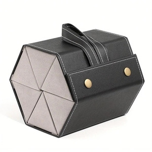 Estuche Organizador de Gafas de Sol de Cuero con Compartimentos para Exhibición de Lentes, Accesorio para Hombres y Mujeres - Product Image 1