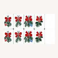 Fichas de Mahjong Americanas de Acrílico con Tema Navideño Blanco de 5 Capas, 160 Piezas, Juego de Regalo para el Hogar, Fichas de Cristal