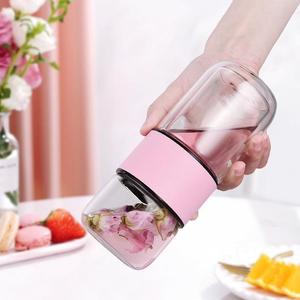 Double Wall Glass <strong>Water</strong> <strong>Bottle</strong> <strong>Infuser</strong> Tea and <strong>Water</strong> Separation Borosilicate Tea <strong>Bottle</strong> Cup with Tea <strong>Infuser</strong> - Product Image 6