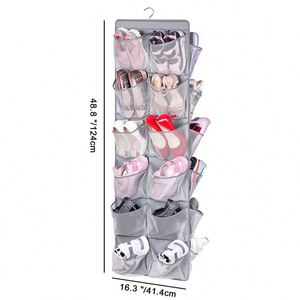 <b>Large</b> Capacity Shoe Organizer Over the Door Hanging Shoe Rack Door Shelf Hanger Holder - Product Image 2