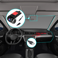 Caméra de tableau de bord de voiture Wifi USB 2 en 1 1080P 170 degrés grand angle, caméra DVR ADAS, enregistreur automatique Android DVR, version nocturne