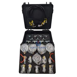 <b>Gauges</b> Pressure Measurement Tool 3/4/5 <b>Gauge</b> Hydraulic Pressure <b>Gauges</b> Set With Tee Connectors Construction Machinery Parts - Product Image 5