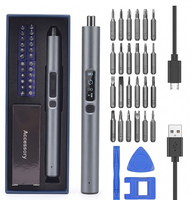 Juego de Destornilladores Eléctricos Mini al por Mayor, Juego de Destornilladores Recargables de Litio de 3.7V con 24 Puntas CRV