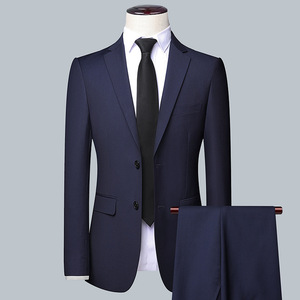 3 adet iki parçalı Set balo Terno Masculino düğün Slim Fit Blazer resmi doruğa yaka erkek takım elbise - Product Image 6