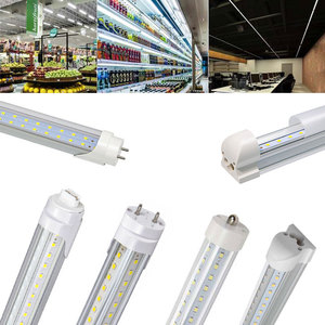 Tube LED T8 45W SMD2835 5ft F60T12 R17d, remplacement pour ampoules fluorescentes HO, connexion double extrémité, avec ballast en aluminium et bypass - Product Image 1