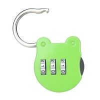 Mini cadenas de sécurité à combinaison à 3 chiffres en alliage de zinc Little Bear pour enfants, boîte à crayons, sac d'école, bagages de voyage, casier