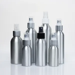 Reciclar uso vazio 30ml 50ml 100ml 120ml 150ml 250ml frasco de spray de alumínio cosmético 1oz 3oz 4oz 5oz 8oz