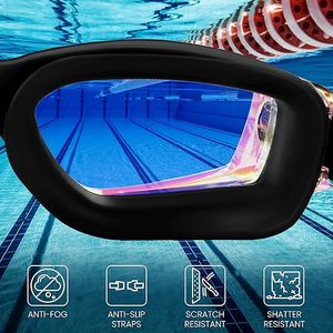 Gafas de Natación para Adultos de Alta Definición con Protección UV, Lentes de Nado Impermeables Antivaho de Silicona - Product Image 2