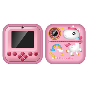 Trẻ Em Dễ Thương Mini Pocket Máy In Món Quà Tốt Nhất Cho Giáng Sinh Nhật Mp3 Máy Nghe Nhạc Trò Chơi Máy In Ảnh Mèo Unicorn Hippo Mini Máy Ảnh - Product Image 2