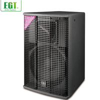 Système de sonorisation professionnel PA double 15 pouces pleine gamme 2 voies passif 500W en bois pour scène, DJ, sonorisation en direct, concert, événement en plein air