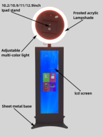 Photomaton iPad avec imprimante, écran LCD, et étui de transport sur mesure