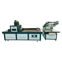 Máquina de pantalla de seda de papel de punto UV impresora de película de transferencia de serigrafía automática mquina serigrafa auto plana con tnel de secado