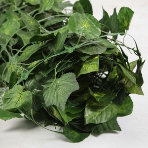 ZC 100x300cm Plastic Artificial Grass Plant Wall <strong>Trellis</strong> with Realistic Artificial <strong>Leaves</strong> Roll UV-Anti - Product Image 2