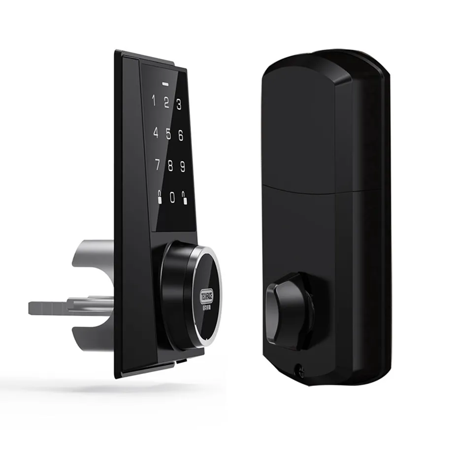 Easy Installation Deadbolts Rim Door Lock Intelligent keyless code key wifi app tuya TTlock Smart Lock for outdoor Gate