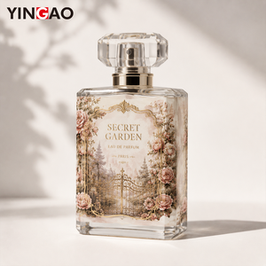 Autocollants personnalisés Yingao, impression UV dorée, étanches, étiquettes de parfum vintage, rouleau, <span class=keywords><strong>Secret</strong></span> Garden Rose, luxe, classique, durable - Product Image 1