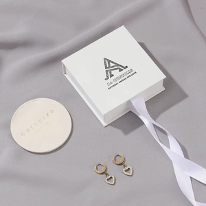 Premium Square Jewellery Packaging Set With Ribbon Tie Perfect For Wedding Favors Jewelry Display Gifting And Wholesale - Product Image 3